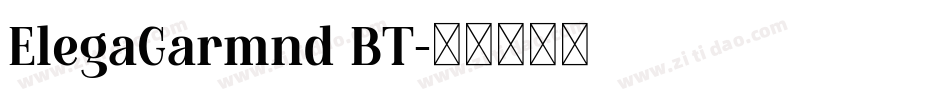 ElegaGarmnd BT字体转换